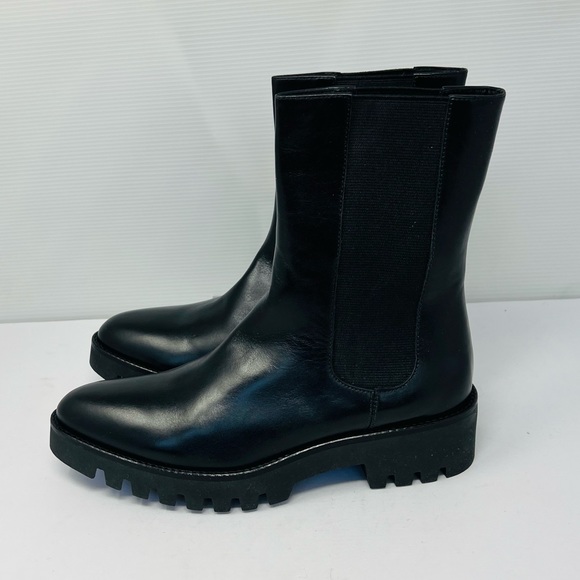 THEORY***CHELSEA BOOTIE In Black Leather**EU 40; US 10 $475 - Picture 10 of 12